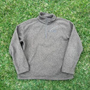 The North Face Men’s Quarter Zip brown sweater cotton mens size XL